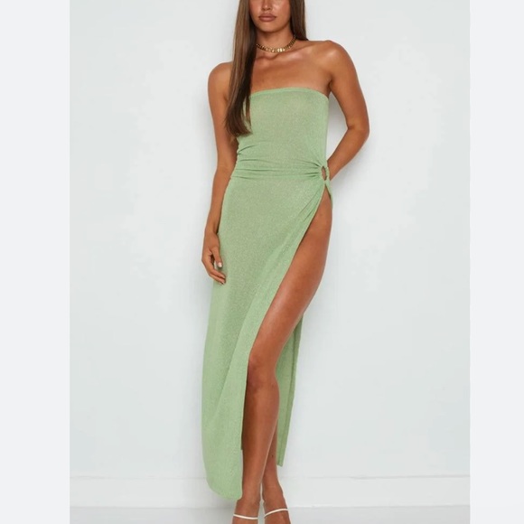 Girls Night Out Green Midi Dress -AUS 8 - Picture 2 of 4